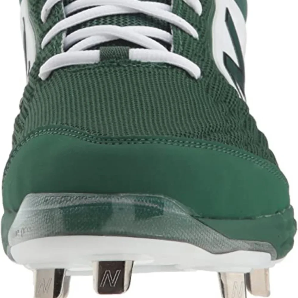 NWT‎ NEW BALANCE 3000 V4 GREEN & WHITE METAL BASEBALL CLEATS/SHOES 17 D (WIDE)